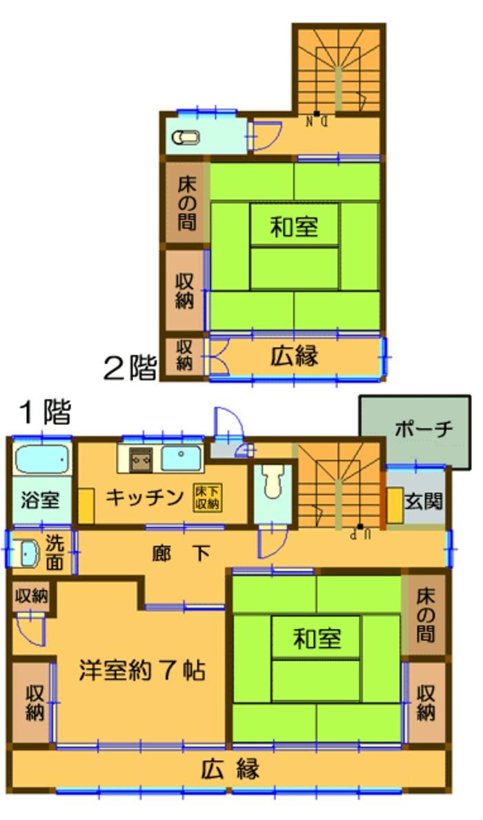 Floor plan. 16.5 million yen, 3DK, Land area 226.89 sq m , Building area 103.7 sq m