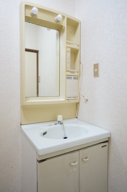 Washroom. Separate vanity is useful