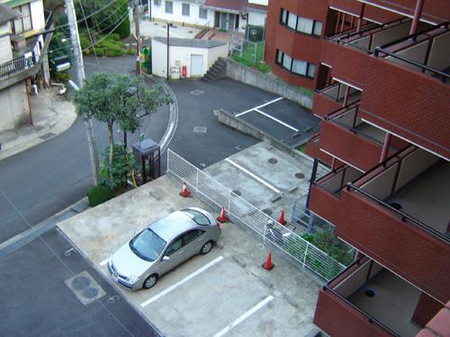 Parking lot. Common areas