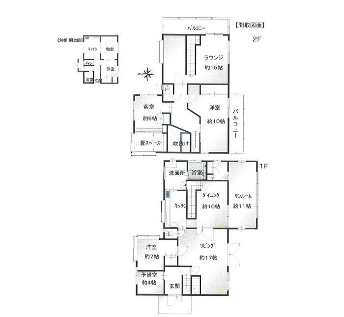 Floor plan. 36 million yen, 6LDDKK, Land area 760.22 sq m , Building area 152.82 sq m