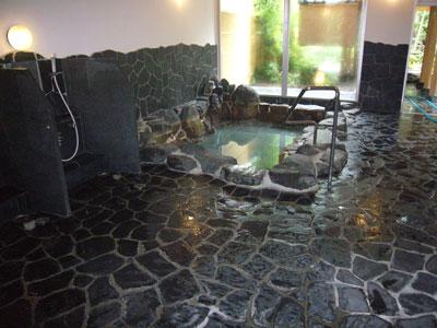 Bathroom. Also equipped with hot spring baths