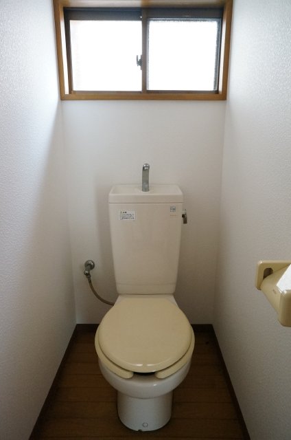 Toilet. It can capture the light from the window!