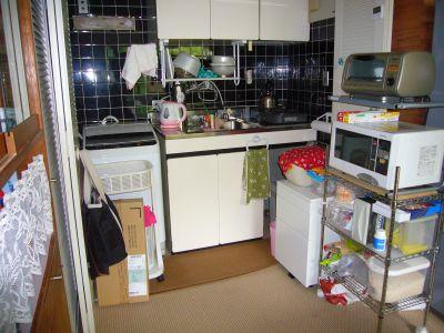 Kitchen. The kitchen can be hidden in the door