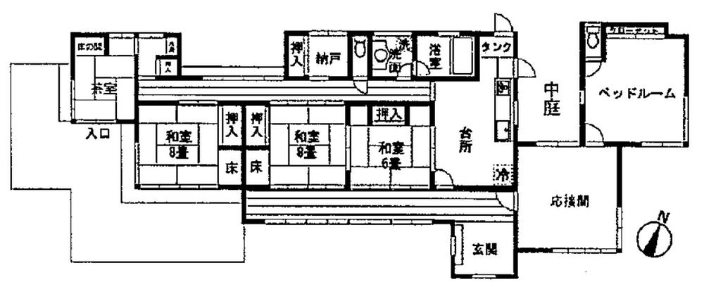 Floor plan. 250 million yen, 5LDK + S (storeroom), Land area 1,652.86 sq m , Building area 148.73 sq m floor plan