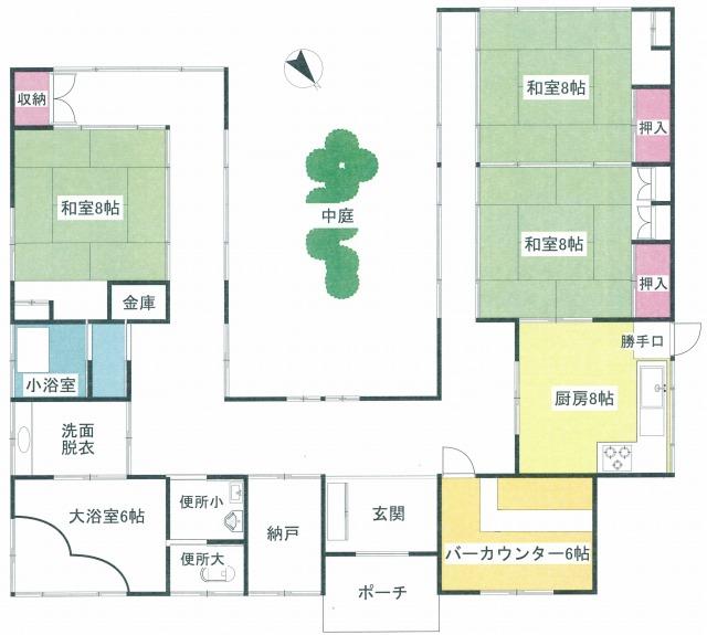 Floor plan. 18 million yen, 4DK + S (storeroom), Land area 955 sq m , Building area 147.17 sq m