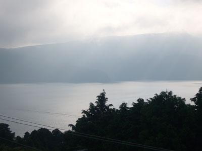 View photos from the local. Overlooking Lake Ashi in under eyes from the windowsill