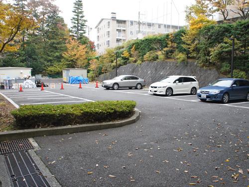 Parking lot. Common areas