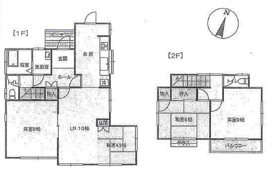 Floor plan. 18.5 million yen, 4LDK, Land area 134.3 sq m , Building area 98.53 sq m