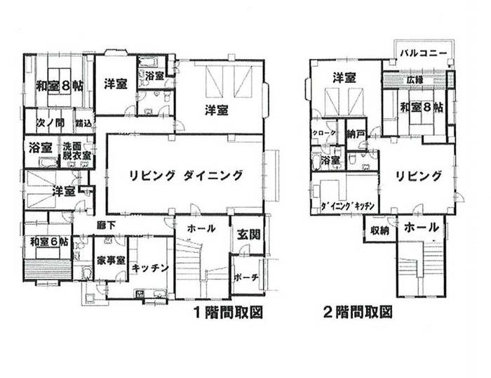 Floor plan. 39,500,000 yen, 7LDK, Land area 892 sq m , Building area 445.18 sq m