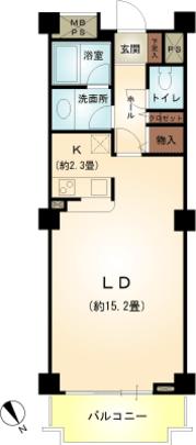 Floor plan. Price 7.8 million yen, Occupied area 41.65 sq m , Balcony area 5.58 sq m