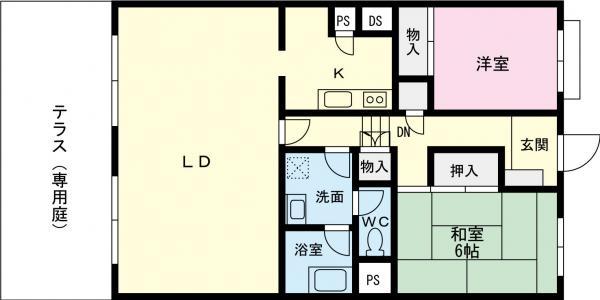 Floor plan. 2LDK, Price 3.2 million yen, Occupied area 85.56 sq m