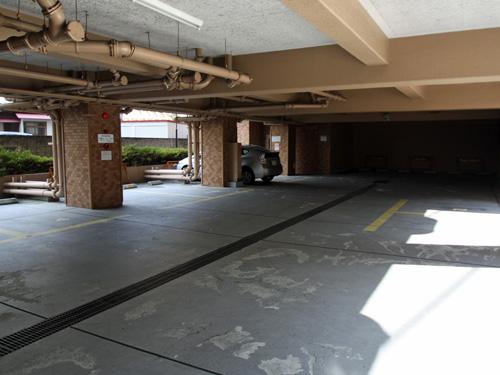 Parking lot. Common areas