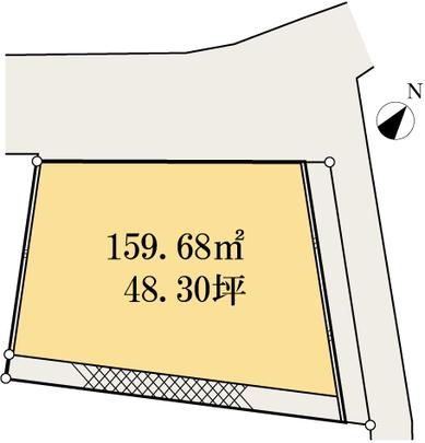 Compartment figure. Land price 15 million yen, Land area 159.68 sq m