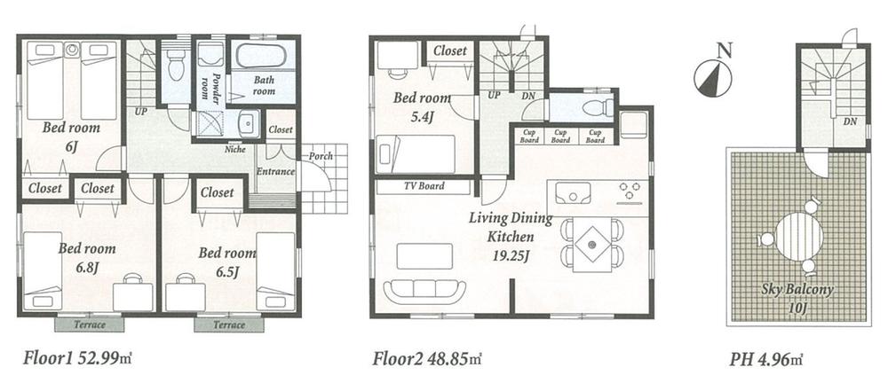 Floor plan. 22,800,000 yen, 4LDK, Land area 159.97 sq m , Building area 106.8 sq m floor plan