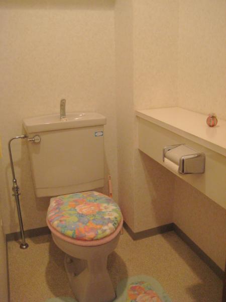 Toilet. Toilet. It becomes to build and spacious.