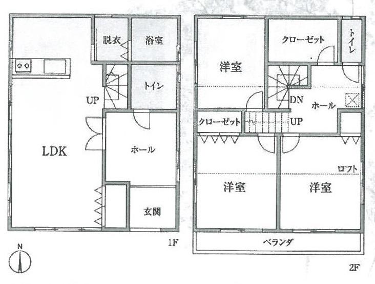Floor plan. 22.5 million yen, 3LDK, Land area 152.08 sq m , Building area 101.62 sq m