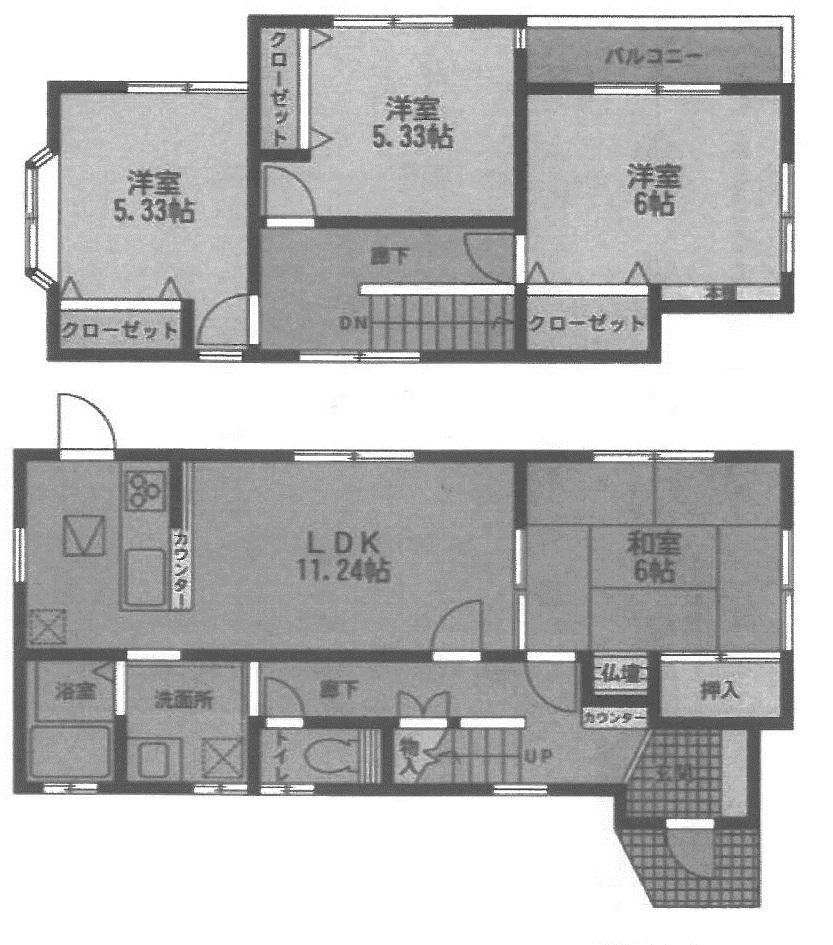 Floor plan. 14 million yen, 4LDK, Land area 100.18 sq m , Building area 86.47 sq m