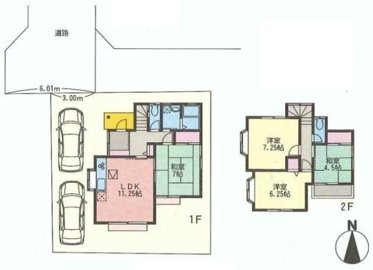 Floor plan. 15.8 million yen, 4LDK, Land area 120.12 sq m , Building area 86.53 sq m
