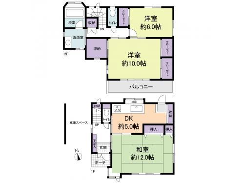 Floor plan. 25,800,000 yen, 3DK, Land area 100.08 sq m , Building area 92.53 sq m