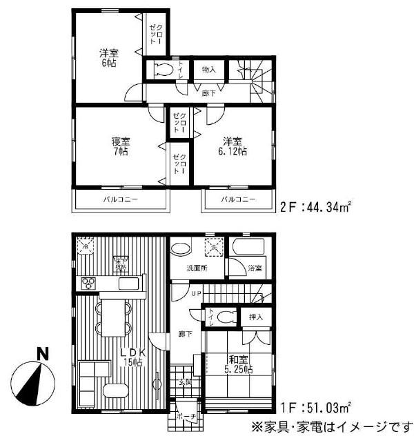 Floor plan. 23.8 million yen, 4LDK, Land area 231.5 sq m , Building area 95.37 sq m