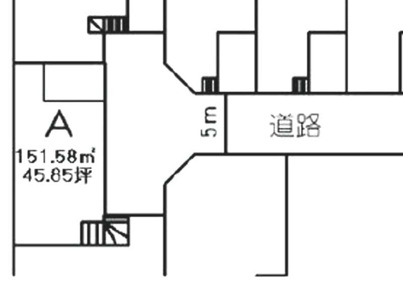 Compartment figure. Land price 8.5 million yen, Land area 151.58 sq m