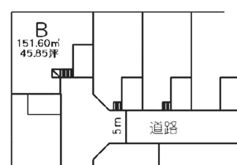 Compartment figure. Land price 8.5 million yen, Land area 151.6 sq m