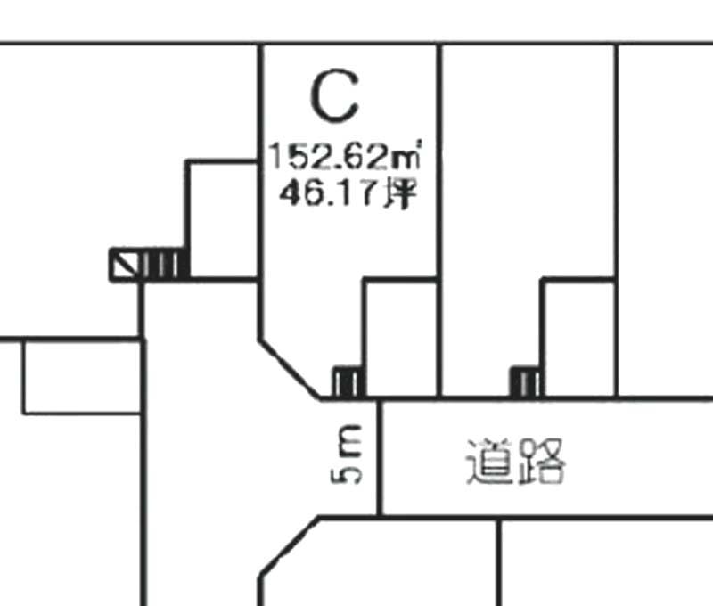Compartment figure. Land price 9 million yen, Land area 152.62 sq m
