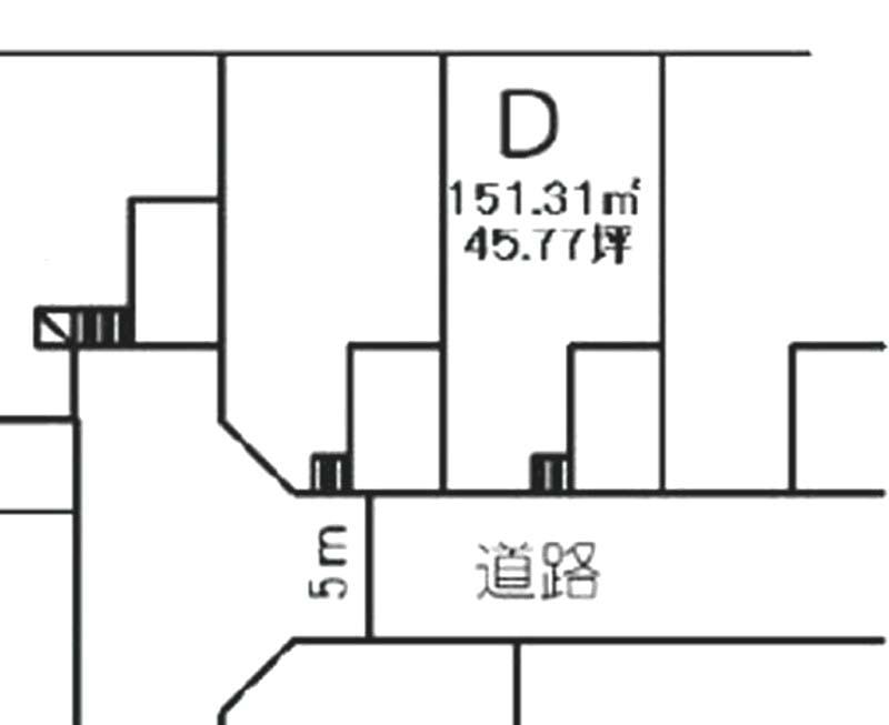 Compartment figure. Land price 9 million yen, Land area 151.31 sq m