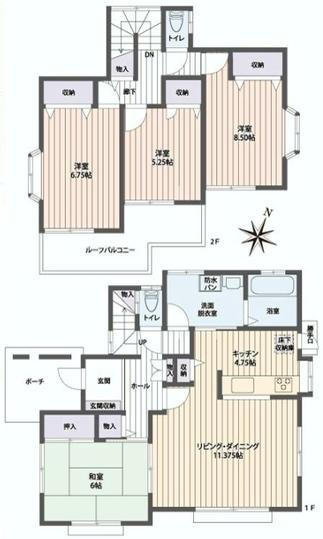 Floor plan. 25,900,000 yen, 4LDK, Land area 150.1 sq m , Building area 102.88 sq m
