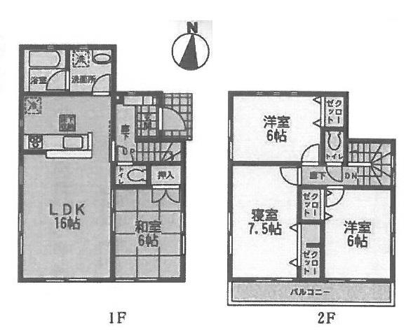 Floor plan. (1 Building), Price 23.8 million yen, 4LDK, Land area 118.18 sq m , Building area 92.34 sq m