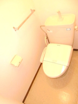 Toilet. With new warm water washing toilet seat