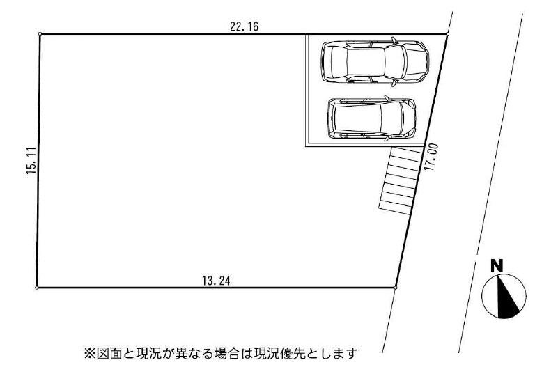 Compartment figure. Land price 17,860,000 yen, Land area 268.45 sq m