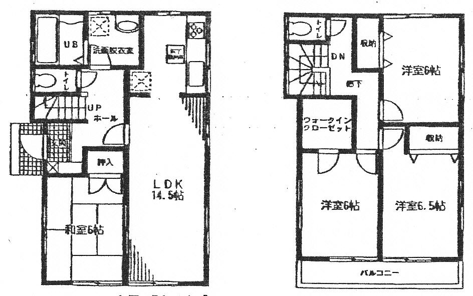 Floor plan. (1 Building), Price 24,800,000 yen, 4LDK, Land area 115.24 sq m , Building area 97.29 sq m