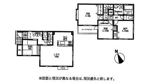 Compartment figure. Land price 31,800,000 yen (planned), Land area 105.73 sq m