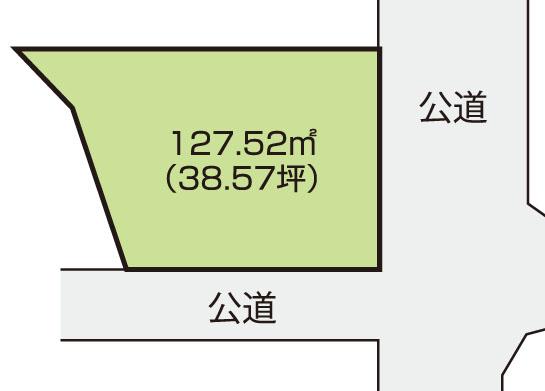 Compartment figure. Land price 19 million yen, Land area 127.52 sq m