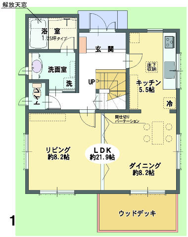 Floor plan. 24,800,000 yen, 3LDK + S (storeroom), Land area 147.76 sq m , Building area 112.64 sq m 1 floor