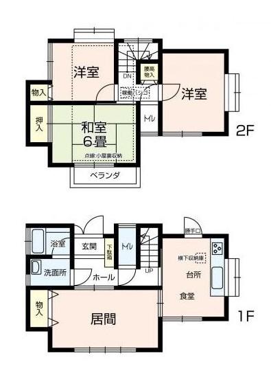 Floor plan. 15.8 million yen, 4DK, Land area 177.64 sq m , Building area 73.94 sq m
