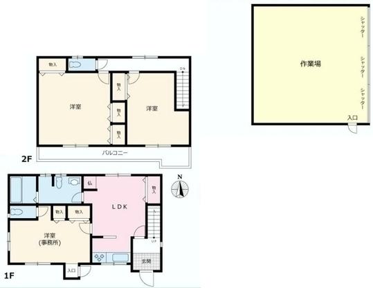 Floor plan. 49,800,000 yen, 3LDK, Land area 317.77 sq m , Building area 128 sq m