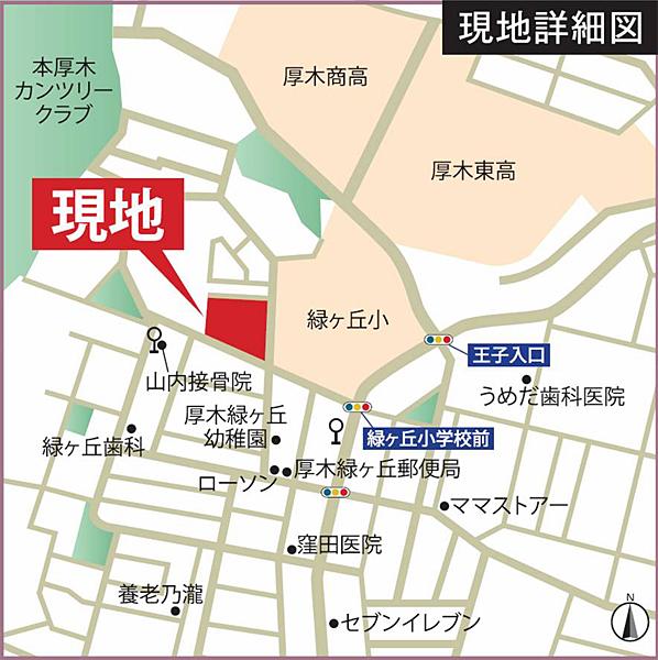 Local guide map.  ※ Near the guide map