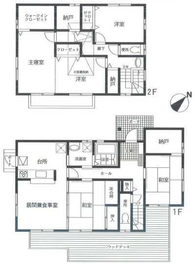 Floor plan. 32,800,000 yen, 5LDK, Land area 223.1 sq m , Building area 132.91 sq m