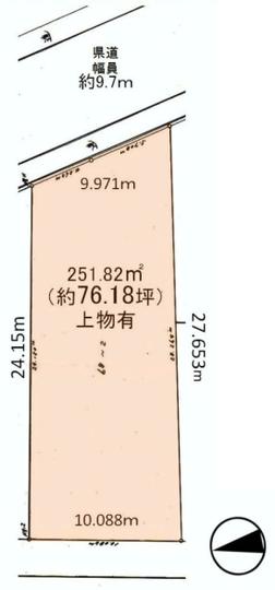 Compartment figure. Land price 44 million yen, Land area 251.82 sq m