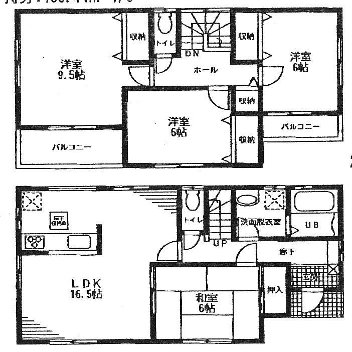 Floor plan. 26,800,000 yen, 4LDK, Land area 116.25 sq m , Building area 105.16 sq m