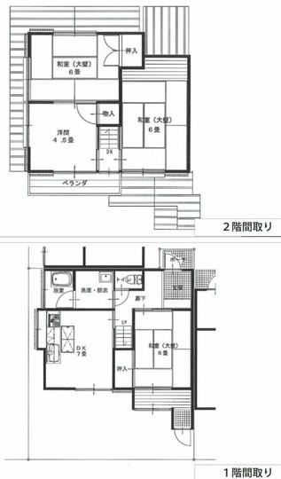 Floor plan. 13 million yen, 4DK, Land area 68.56 sq m , Building area 70.23 sq m