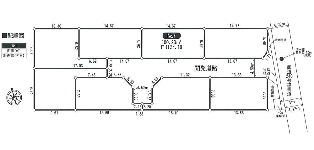 Compartment figure. Land price 22,800,000 yen, Land area 100.2 sq m