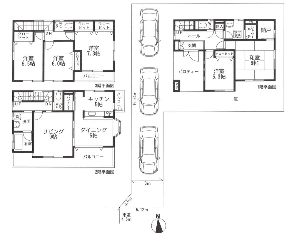 Floor plan. 35,800,000 yen, 5LDK, Land area 183.53 sq m , Building area 144.9 sq m