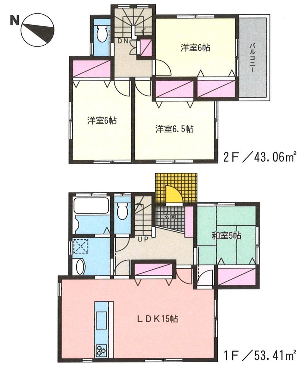 Floor plan. 26,300,000 yen, 4LDK, Land area 120.03 sq m , Building area 96.47 sq m