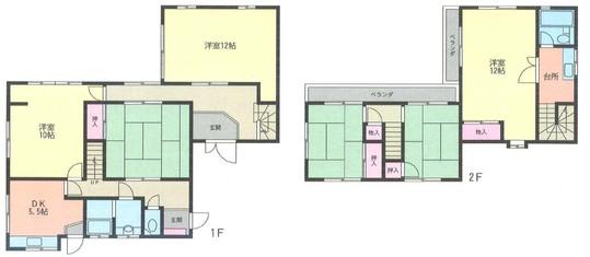 Floor plan. 43 million yen, 6DK, Land area 208.07 sq m , Building area 147.05 sq m