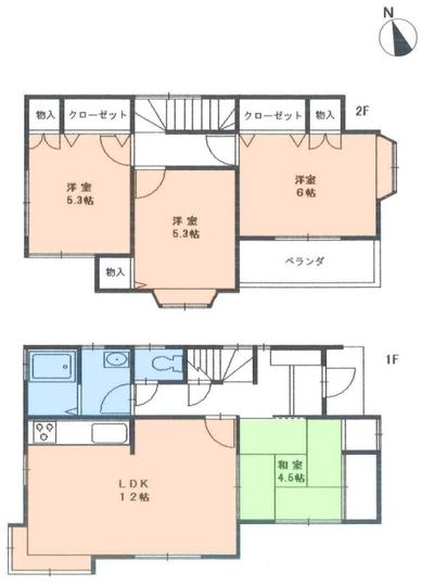 Floor plan. 16.8 million yen, 4LDK, Land area 100.21 sq m , Building area 81.79 sq m