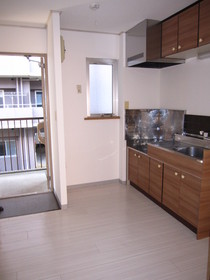 Living and room. Kitchen from Japanese-style room