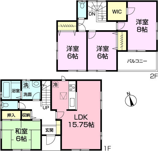 Floor plan. (number 3 1 Building), Price 29,800,000 yen, 4LDK+S, Land area 111.97 sq m , Building area 103.5 sq m